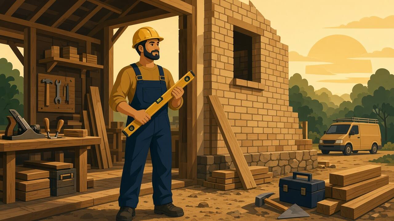 Trades and builders website design example
